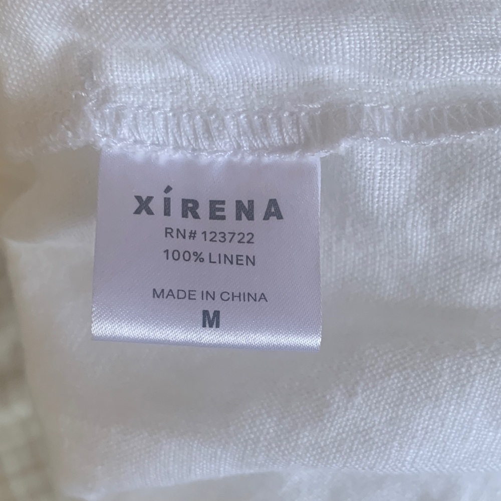 XiRENA White Midi Skirt with Elastic Waist and pockets - Picture 3 of 3